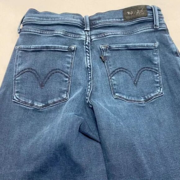 Levi's 512 Jeans Perfectly Slimming Super Skinny Blue Denim Women's 4 GUC - Picture 10 of 13